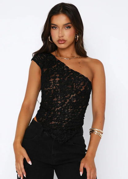 Sloped Neck top