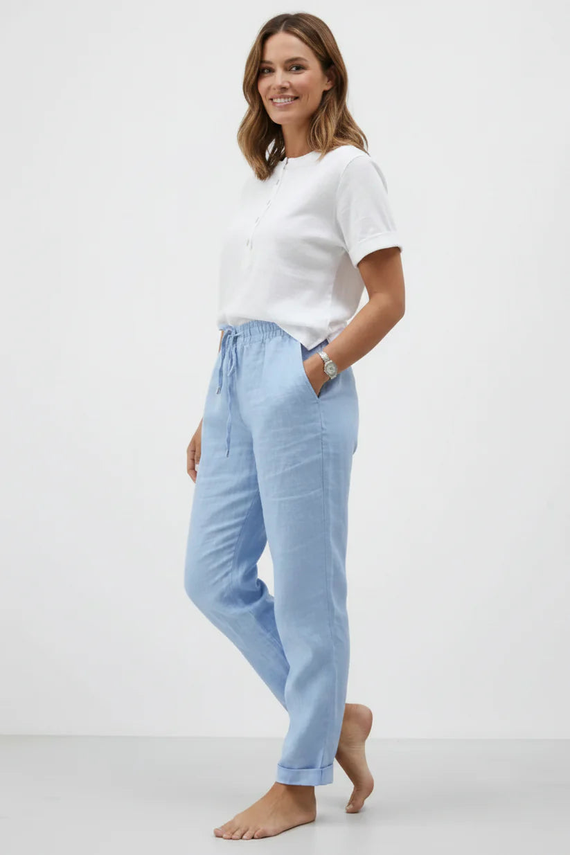 Adèle™ | Pantalon Fluide Coton & Lin