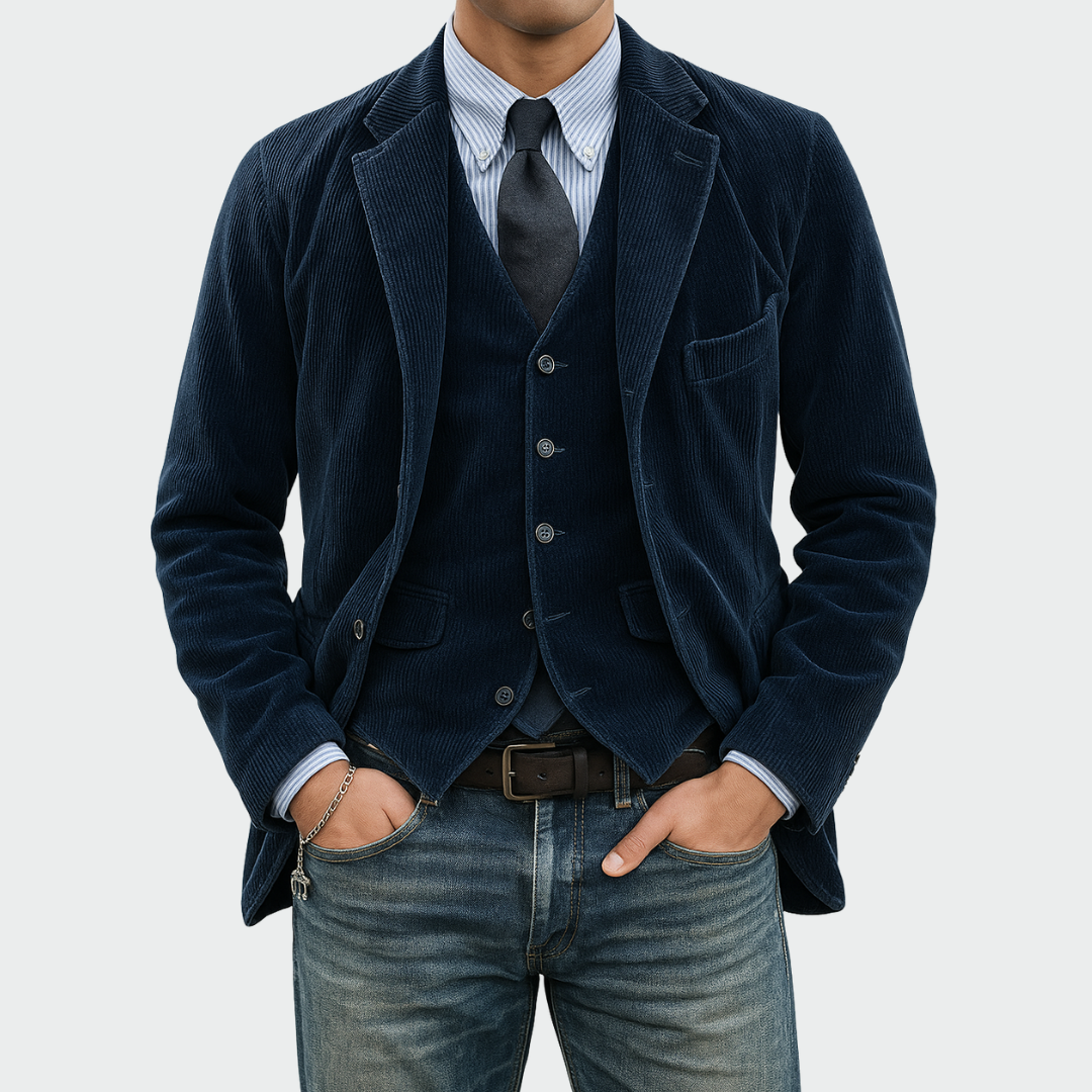 BRADIAS | Ensemble Blazer & Gilet Élégant